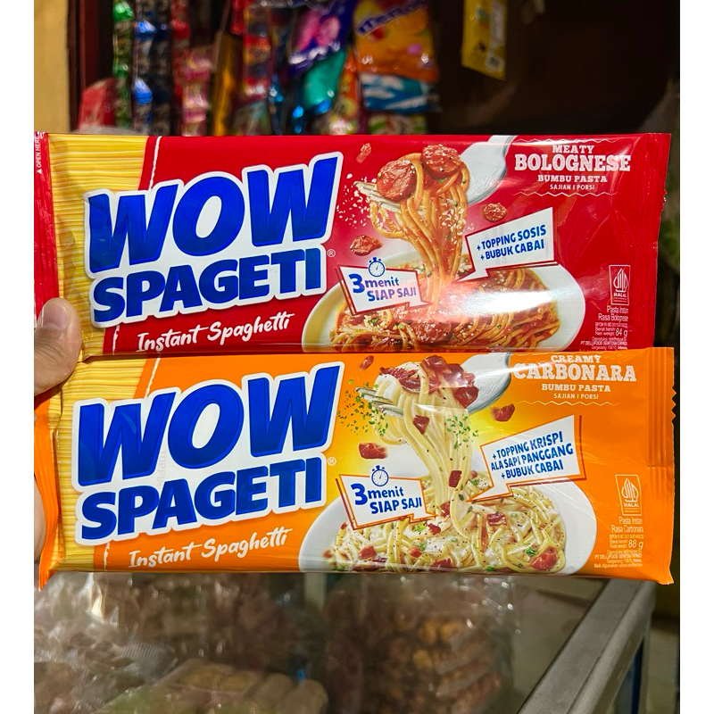 

Wow Spageti BOLOGNESE / CARBONARA / AGLIO OLIO 88 g