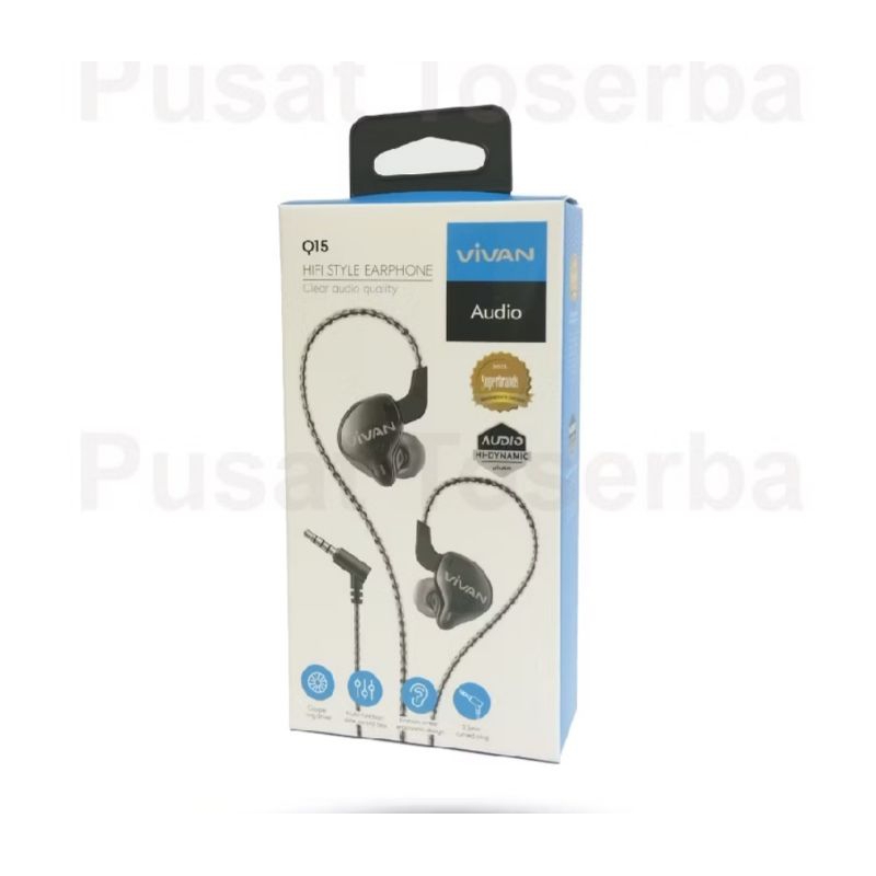 Vivan Q15 Headset wired in ear