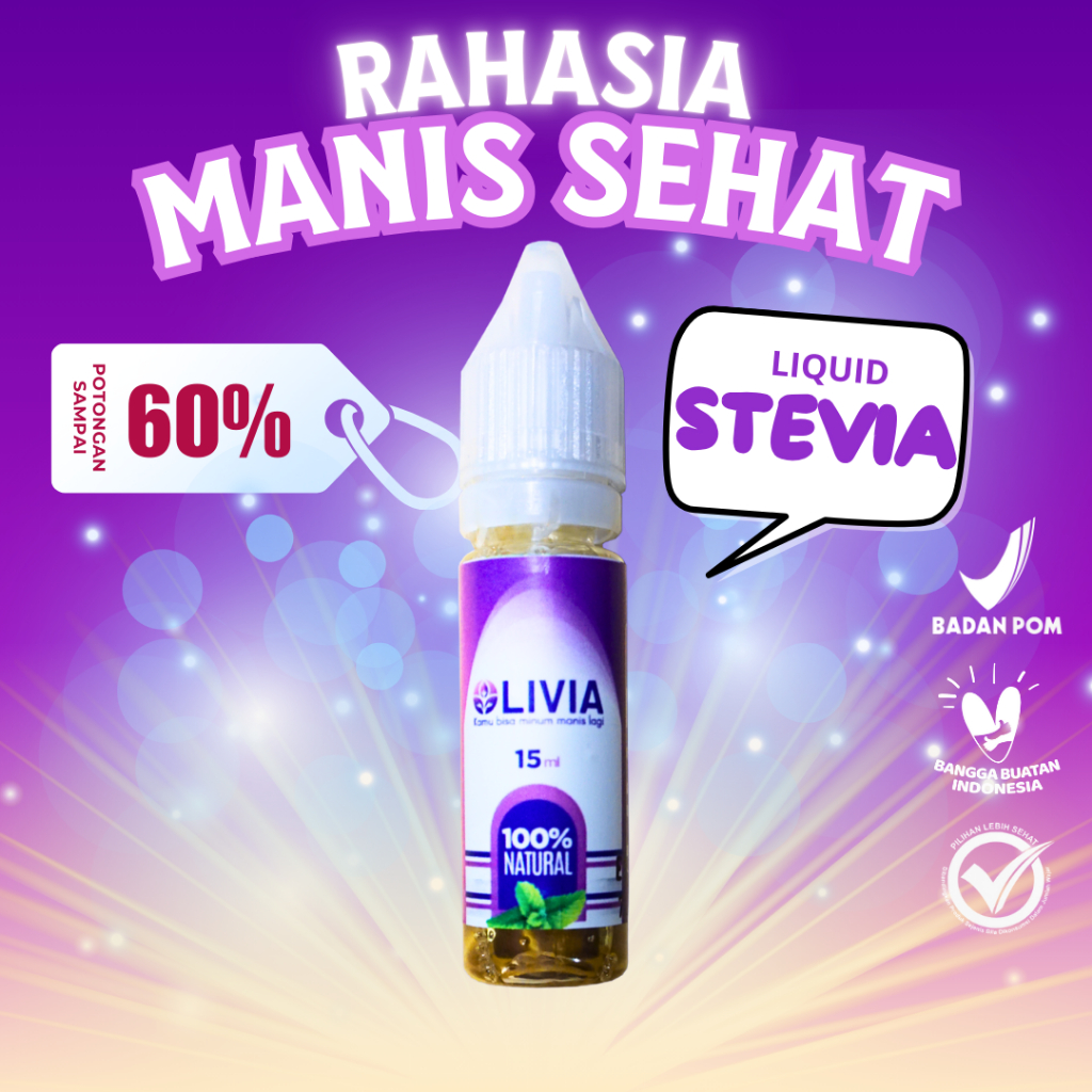 

Livia Stevia Natural Sweetener | Pemanis Alami 15 ml