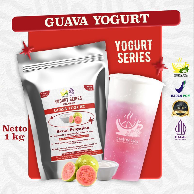 

BUBUK PREMIX GUAVA YOGURT 1KG