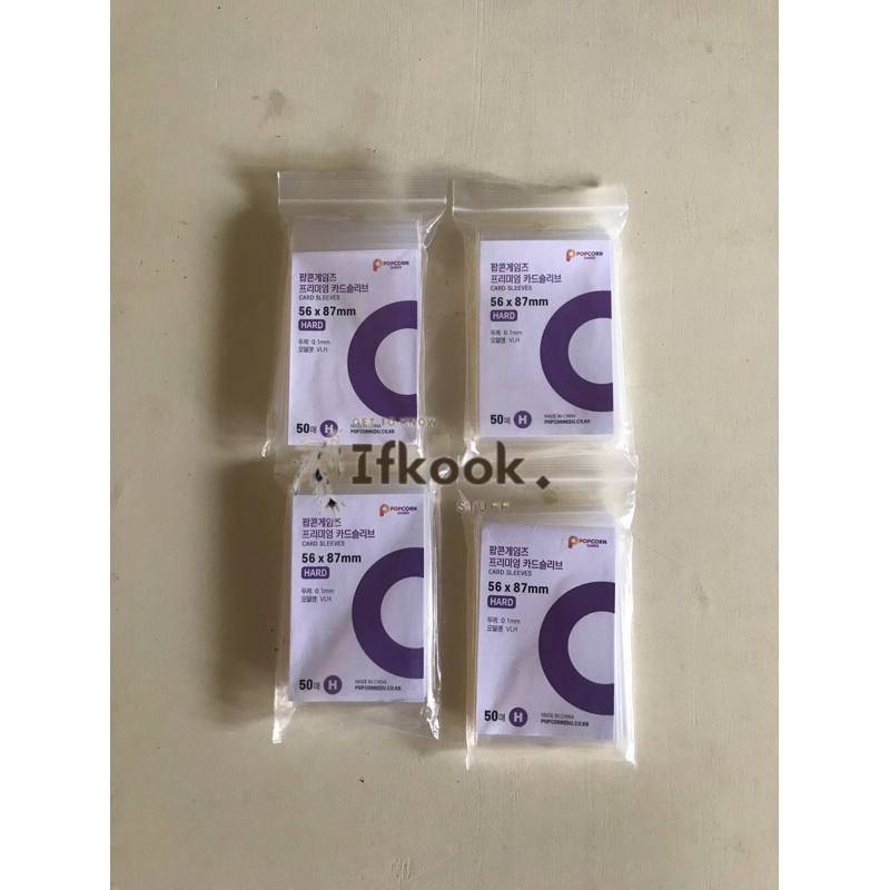 [READY] (50pcs) Inner Sleeve Photocard Popcorn Ungu Hard