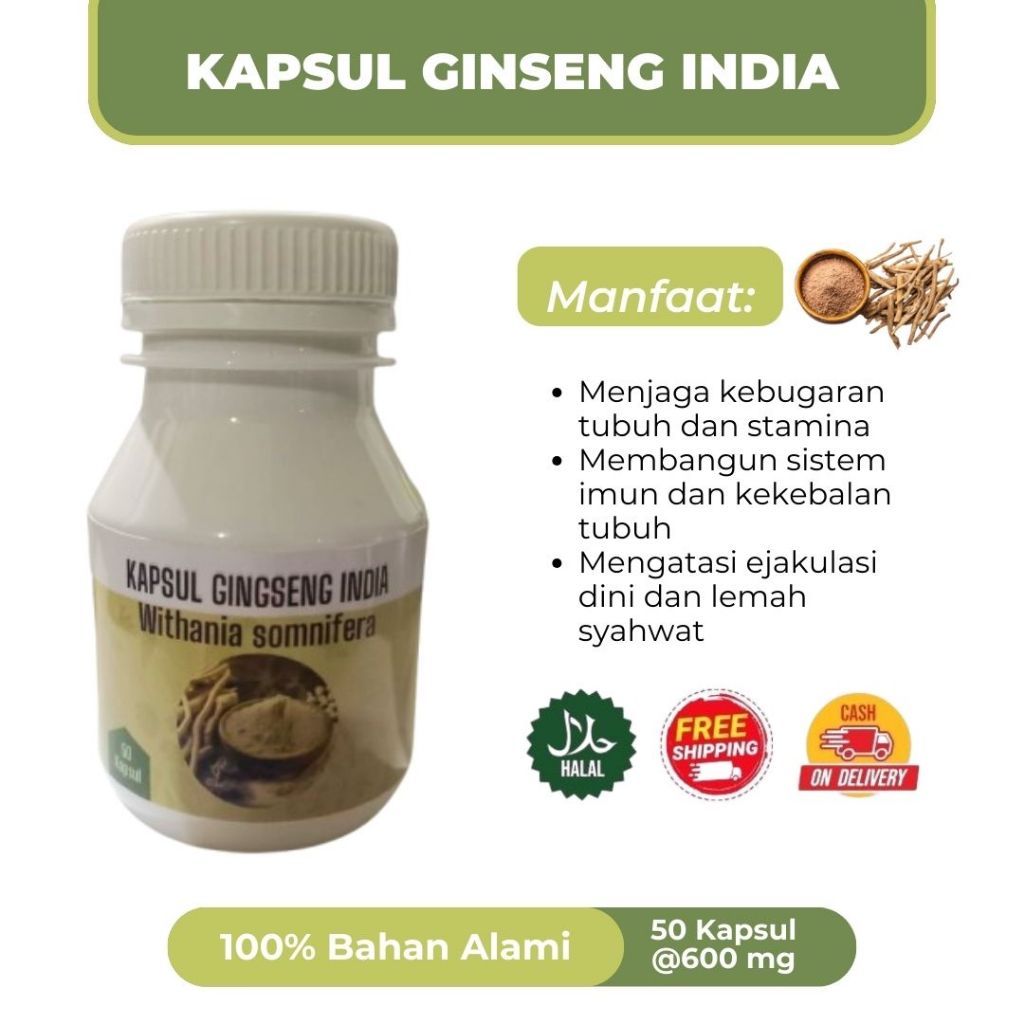 

GINSENG INDIA (ASWAGANDA ROOT)gingseng india asli, murni