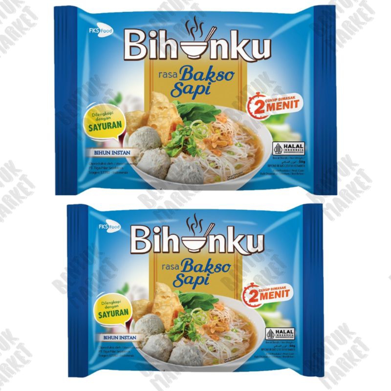 

BIHUNKU RASA BAKSO SAPI 55gr / Bihun Instan