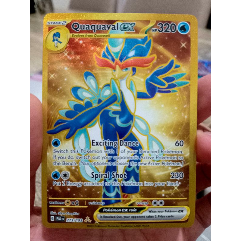 KARTU POKEMON QUAQUAVAL ex UR ENGLISH HOLO