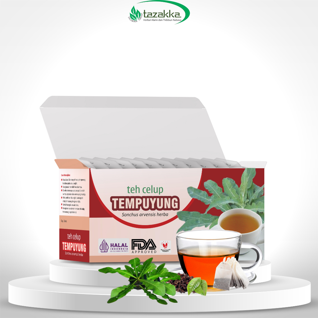 

Teh Celup Daun Tempuyung Herbal Tazakka Isi 20 Kantung