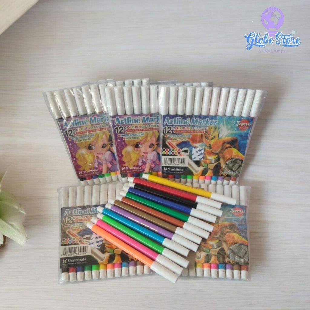 

Spidol Artline 12 Warna Premium / Artline Marker Ek-316