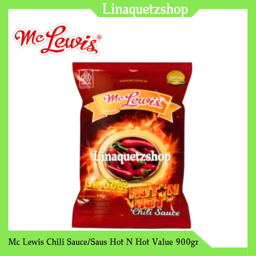 

Mc Lewis Chili Sauce/Saus Hot N Hot Value 900gr