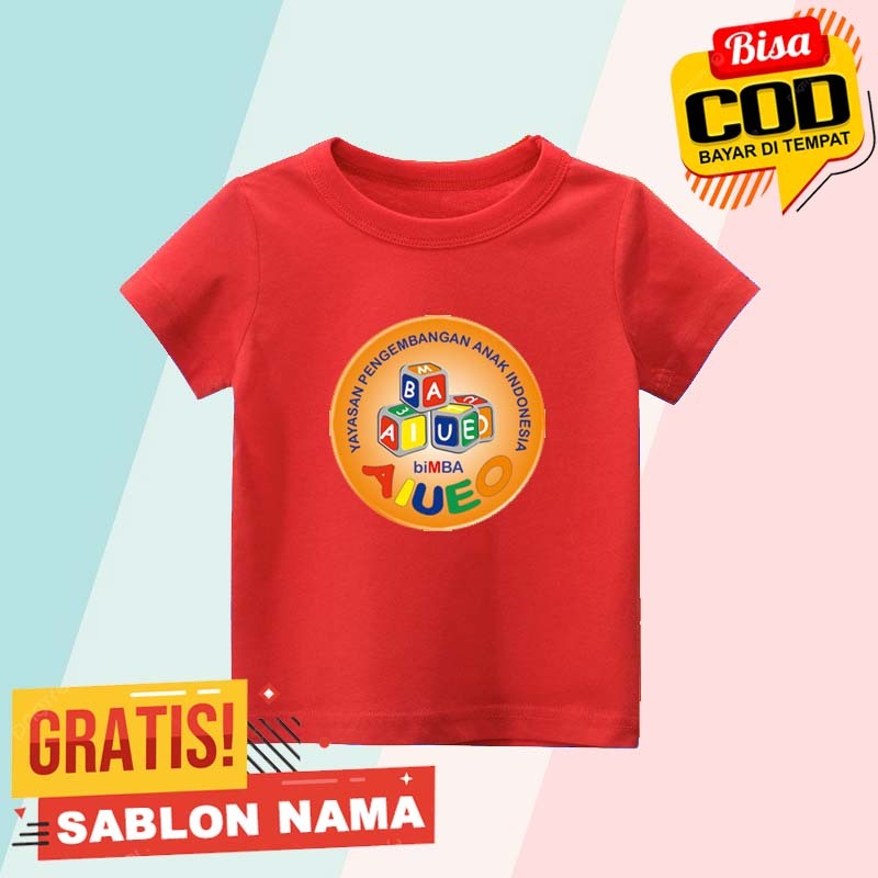 Baju Kaos Anak Anak Bimba AIUEO