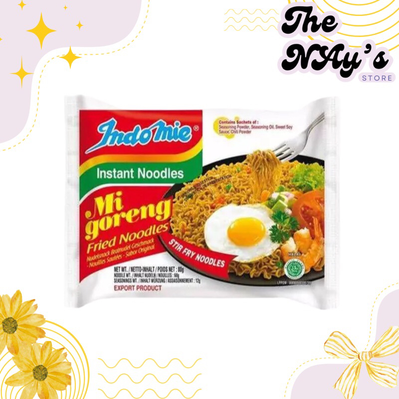 

Indomie Mi Goreng Mie Instan 1 pcs atau 1 paket isi 5 pcs