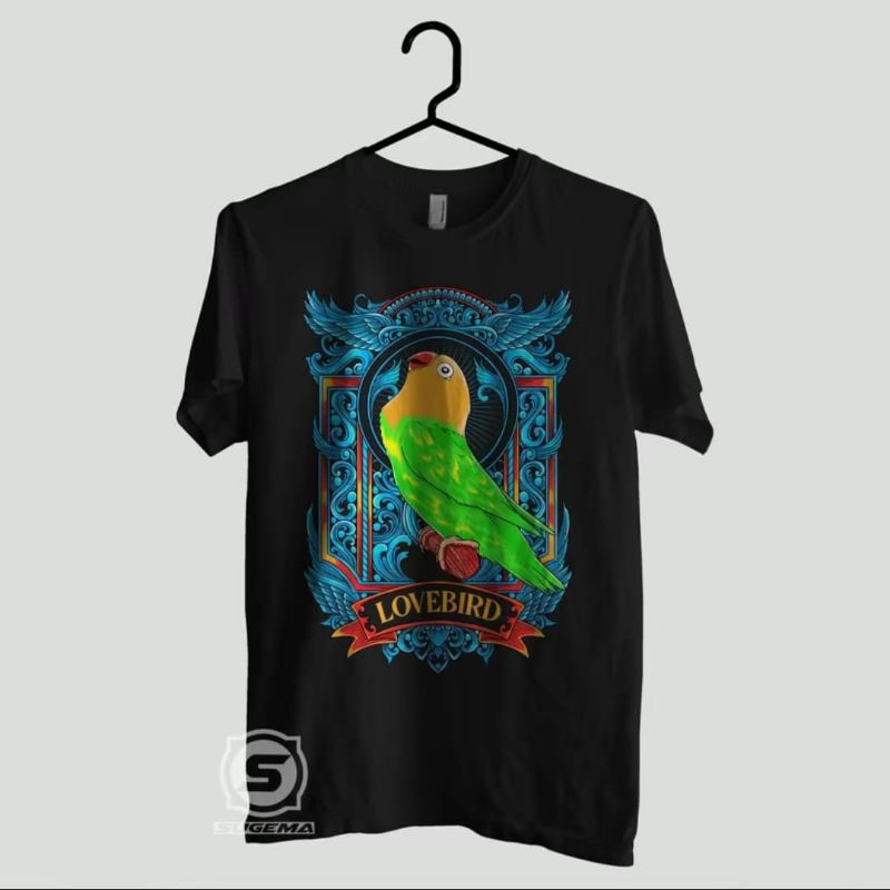 KAOS LOVEBIRD CORAK BIRU
