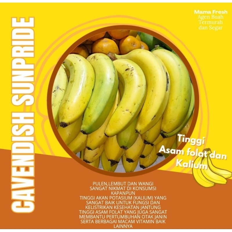 

Buah Pisang Sunpride / Pisang Sun pride