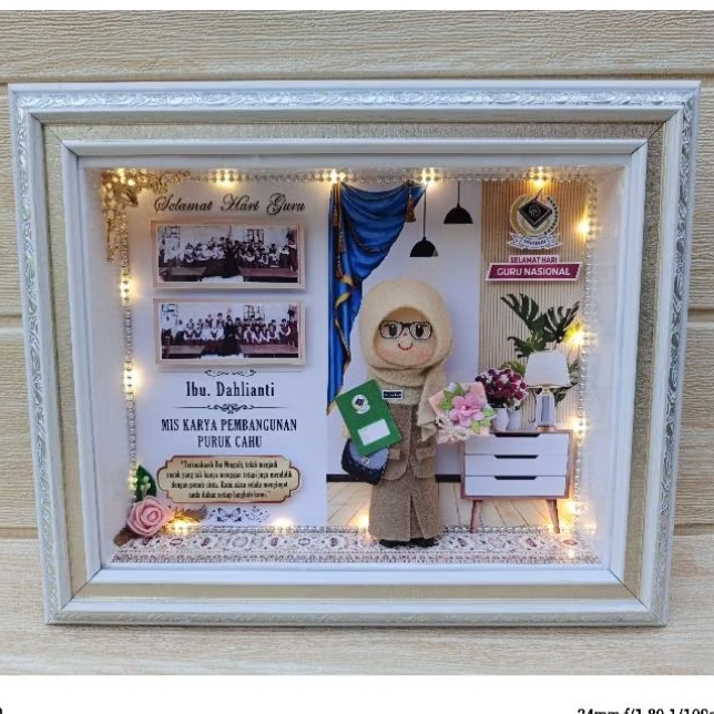 Terbaru!! Boneka Hari Guru | Boneka Kemas Frame | Boneka Profesi | Hadiah Kenang kenangan by Mindys