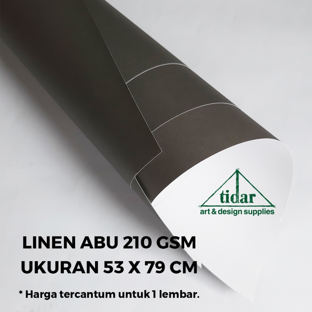 

Kertas Linen Abu 210 gsm 53 x 79 cm - Karton Tekstur Tebal Cover (Jasa Kirim Reguler)