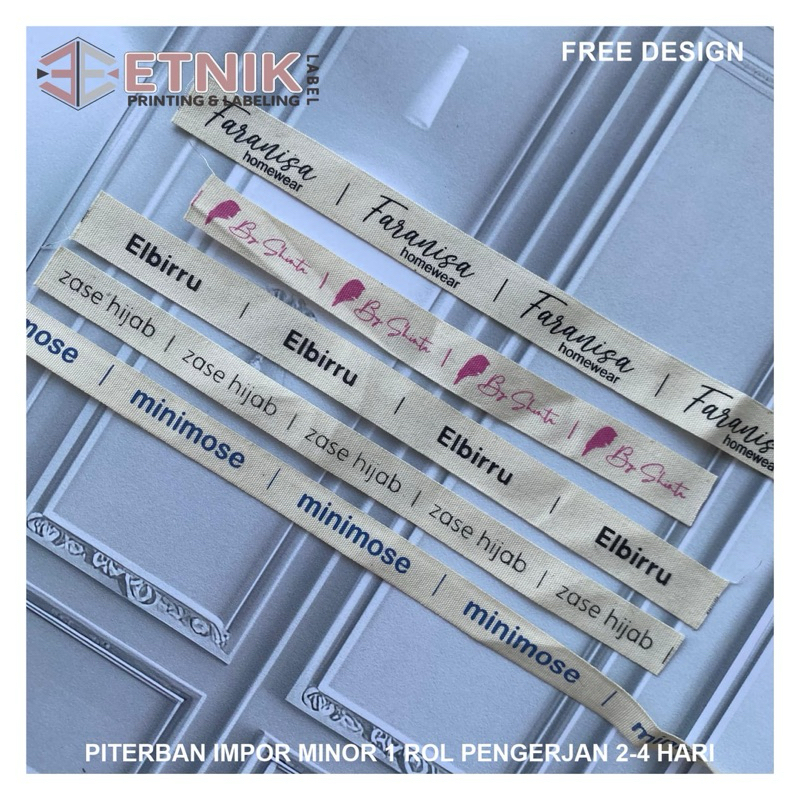 

PITERBAN IMPORT 15 METER/label katun/label custom/label baju anak/label kerah/label size/label merek