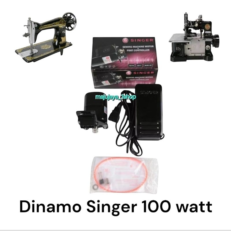 Dinamo singer 100 watt pedal mesin jahit jadul