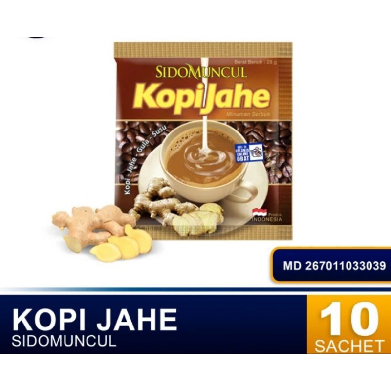 

[GRATIS ONGKIR] Sidomuncul Kopi Jahe sachet isi @10