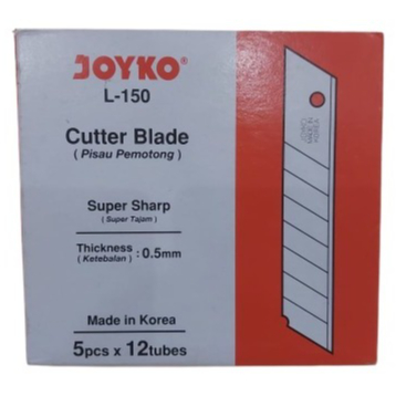 

1 kotak isi 12 tube Cutter Joyko Blade Refill isi pisau pemotong Joyko L-150