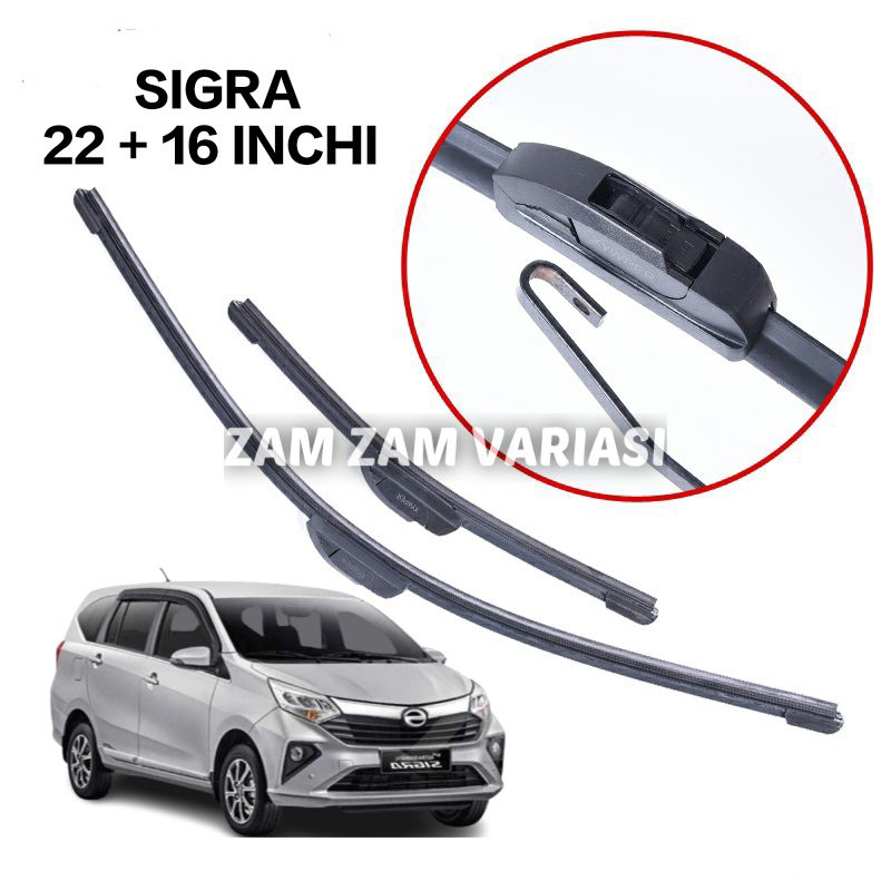 Wiper mobil sigra depan