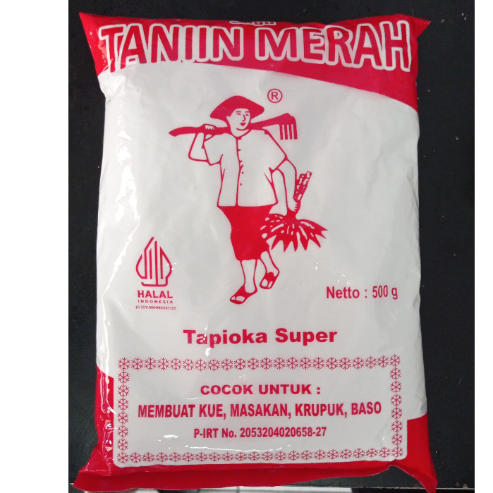 

(TANIIN MERAH) TEPUNG SAGU TANI CAP TANIIN MERAH TAPIOKA SUPER TEPUNG ACI 500 GRAM SAGUTANI