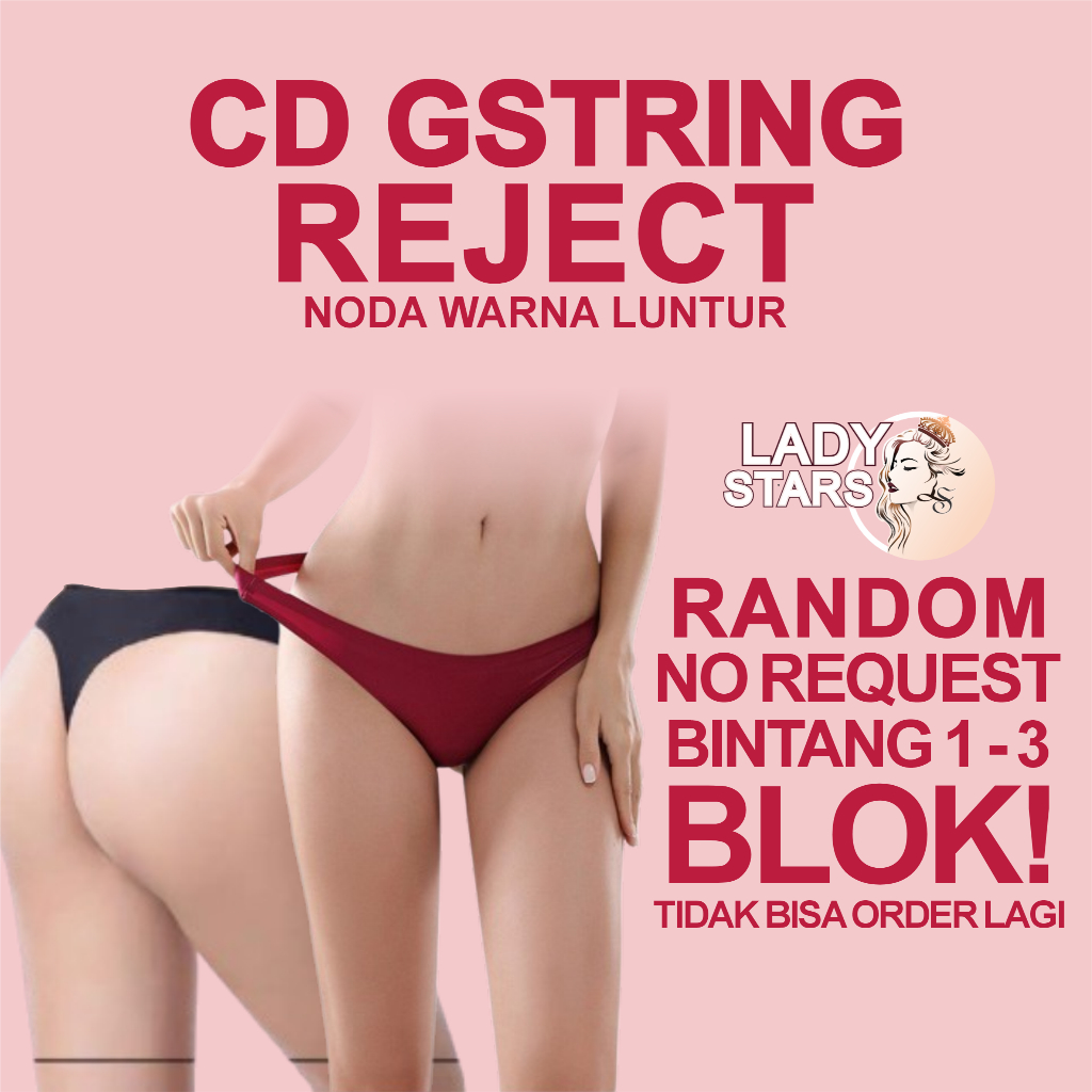 CW12# / SALE RIJEK CD SEXY Thong Noda Luntur Celana Dalam Gstring Wanita Thong Erotis Cotton / CELAN