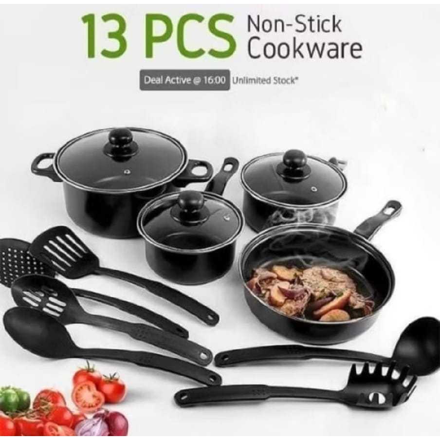 PANCI 15 SET COOKWARE WARNA HITAM