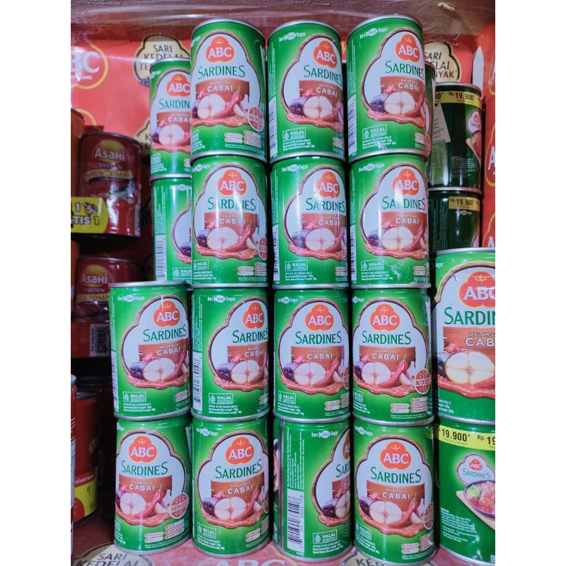 

Sarden ABC Kaleng Sedang(300g) Dan Kecil(155gr)