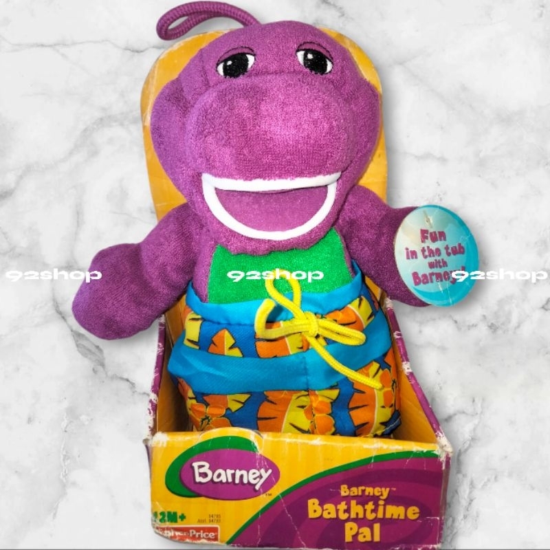 Boneka Barney™ Bathtime Pal original Fisher-Price® 12 M+ | mainan water toy Barney™ fun in the tub w