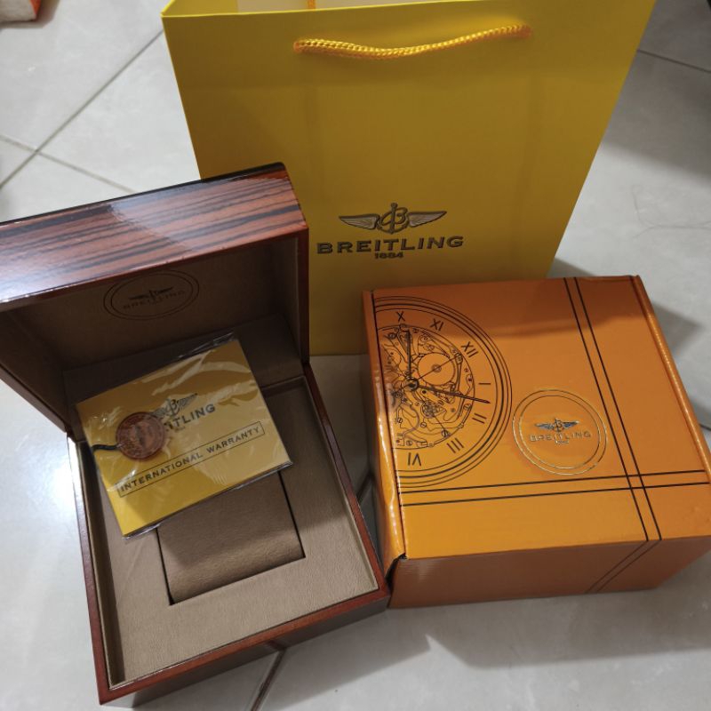 Kotak box jam tangan merk BREITLING model Original fullset