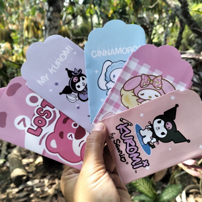 

AMPLOP ANGPAO LEBARAN MEDIUM MOTIF SANRIO LOTSO KUROMI HEWAN ISI 10 PCS