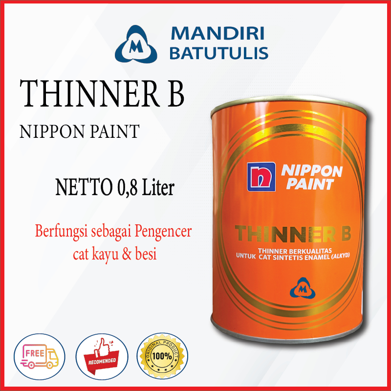 THINNER NIPPON PAINT kaleng - Thiner B - Pengencer Cat - Tiner Gloss