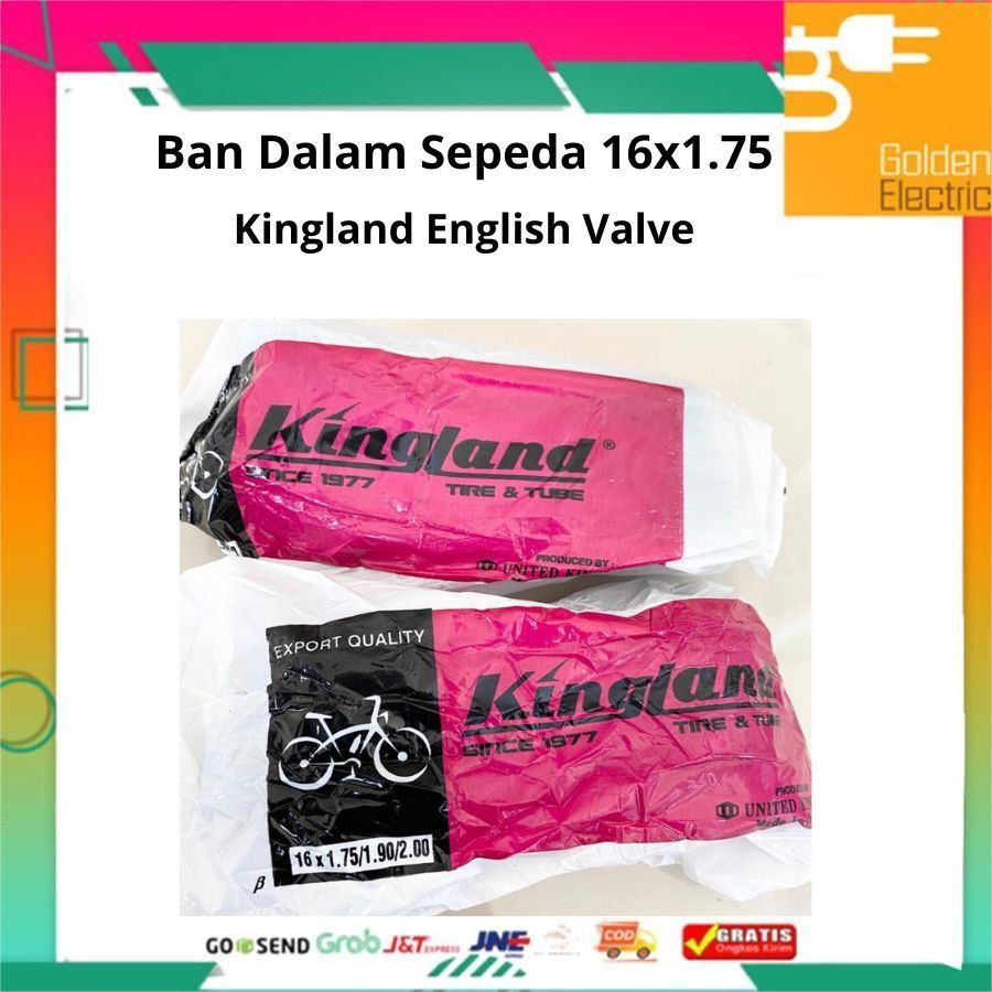Ban Dalam Sepeda 16x1.75 16x1,75 16 x 1,75 1.75 Kingland English Valve