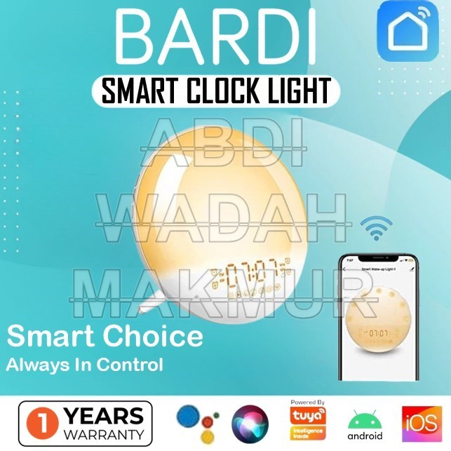 Jam Digital Model Lampu  / Wake up Light Smart ( Bardi )