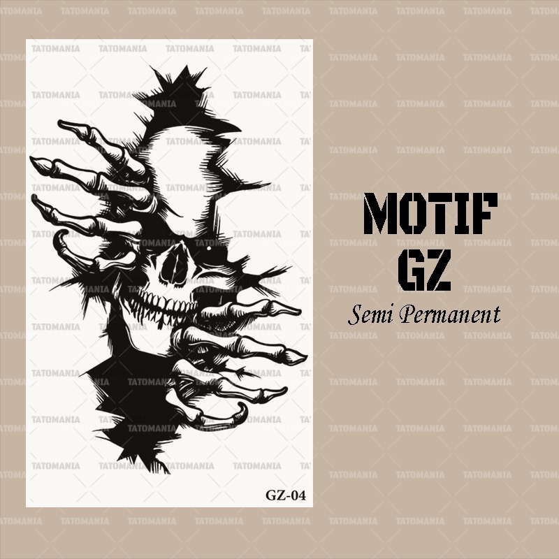 stiker tatto temporer semi permanen GZ 04 - tattooinkk