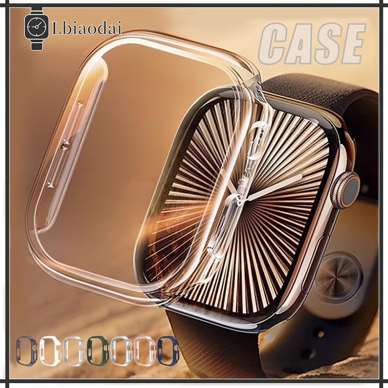 Hard Bumper No Glass PC Case for Apple Watch SE 2 IWatch Series 10 9 8 7 6 5 4 3 2 1 Ultra 2 49mm 46
