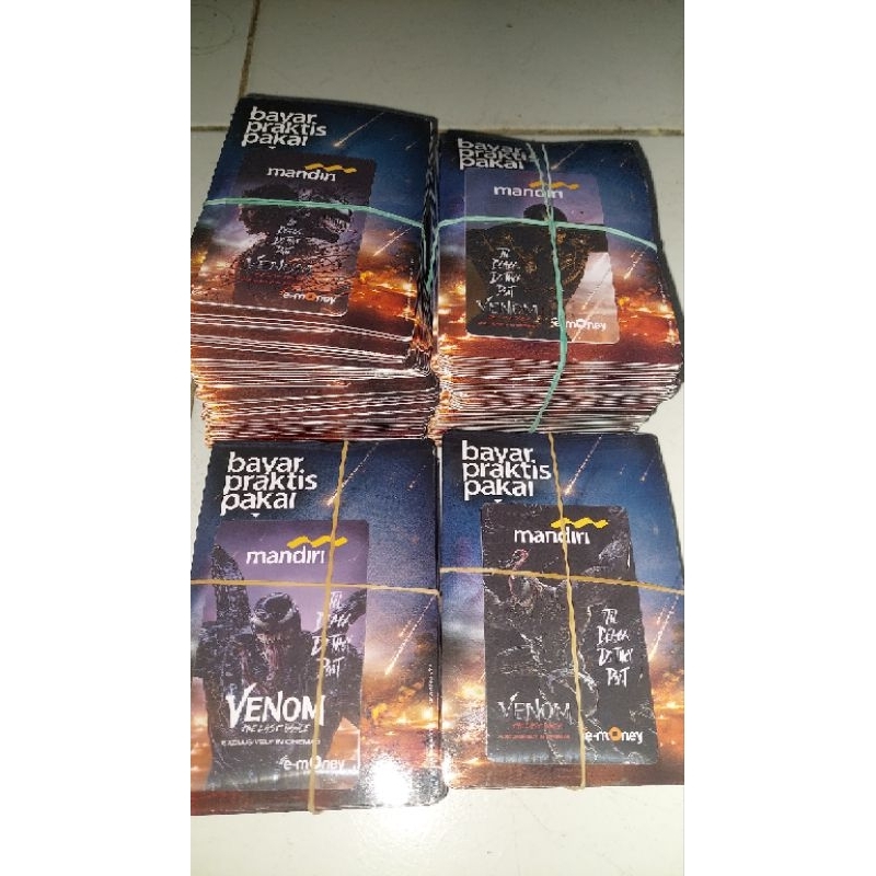 MANDIRI E MONEY TOLL EMONEY MURAH KARAKTER VENOM NOT BRIZZI BRI TAPCASH BNI