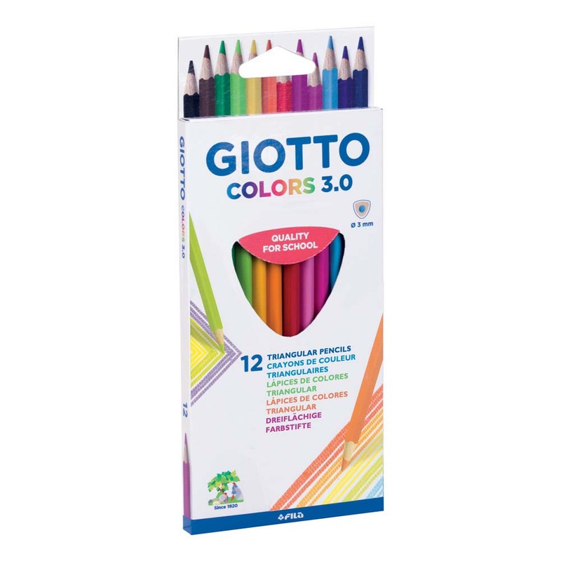 

Pensil Warna Box 12, 24 & 36 Giotto Color 3.0 Triangular Set
