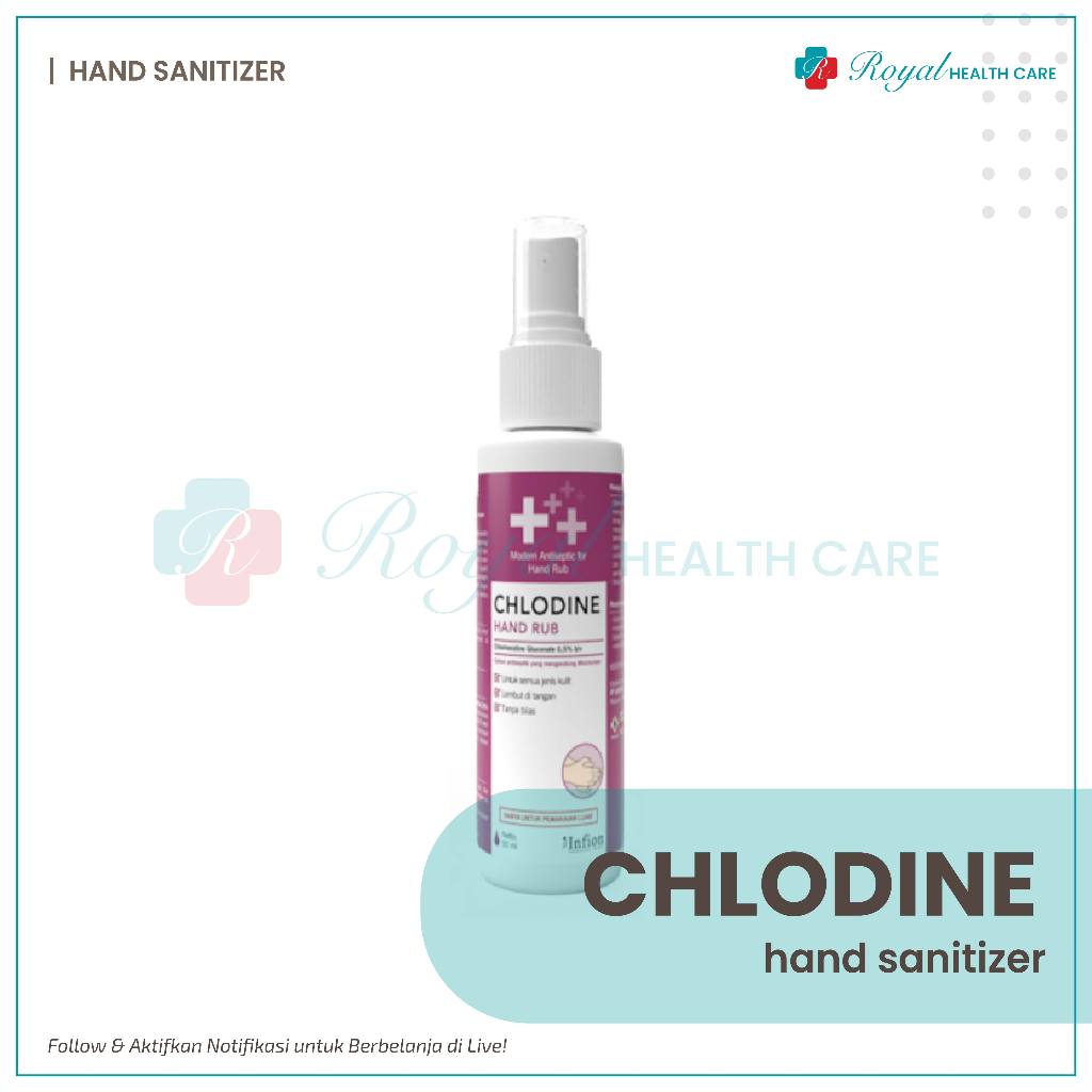 CHLODINE 0,5% B/V HAND RUB 50ML, Cairan Antiseptik Yang Mengandung Moisturizer
