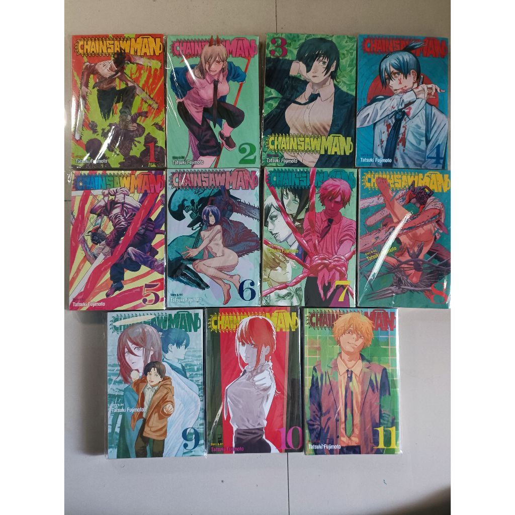 Komik CHAINSAW MAN Set Vol 1- 11, Kolpri NEW VIZ MEDIA