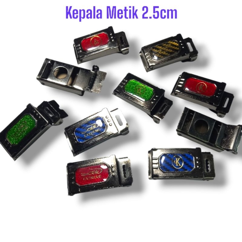 Kepala Gesper Metik 2.5cm/Kepala Ikat Pinggang