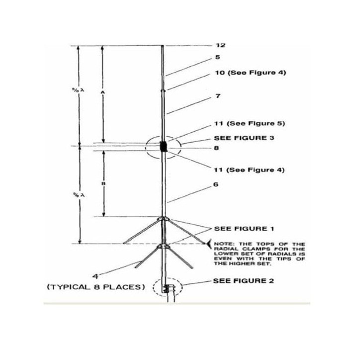 Gazden T70 Antena Base Radio UHF 400 Ori Baru Rig Antenna Gedung Rumah