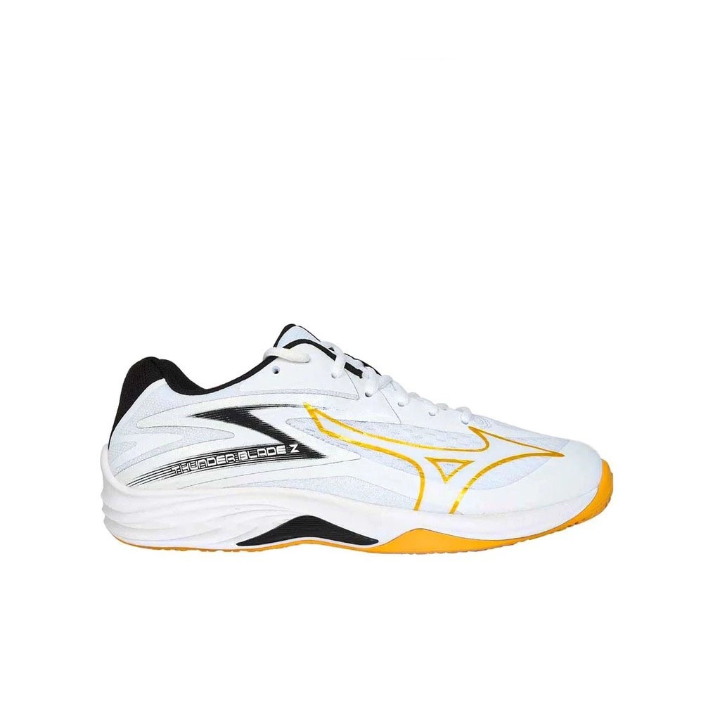 Mizuno Original Sepatu Voli Thunder Blade Z Low V1GA237010/White/Gold Sepatu Mizuno Volu Original