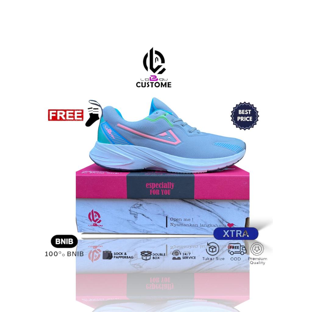 LOBOW-Sepatu Runing Olahraga Wanita Sepatu Joging Original 100%