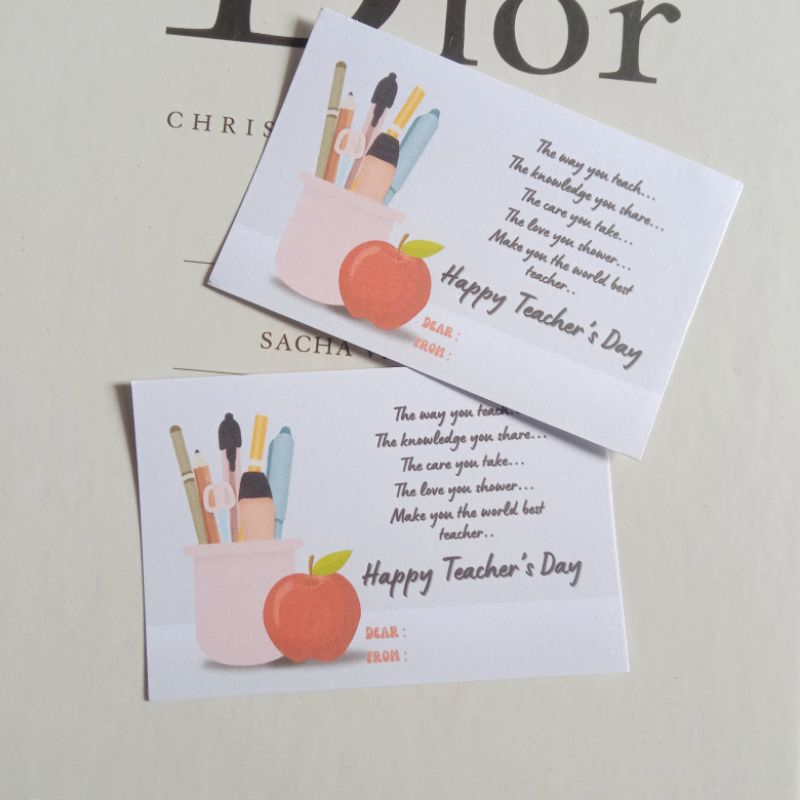 Kartu ucapan selamat hari guru