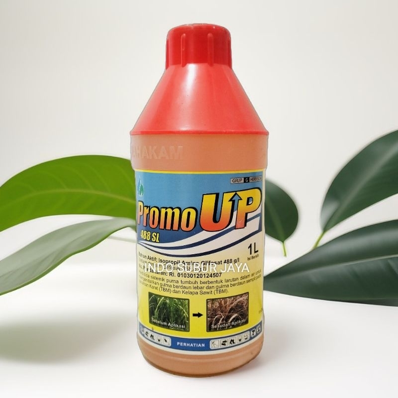 Promo Up 488 SL Herbisida Racun Rumput Mengendalikan Gulma Berdaun Lebar 1 Liter