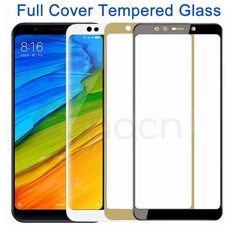 TEMPERED GLASS FULL XIAOMI REDMI 5 / REDMI 5 PLUS - ANTI GORES SCREEN GUARD FULL COVER FULL SCREEN P