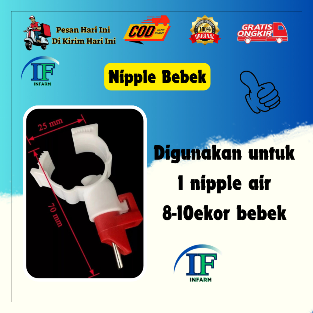 Nipel Nipple Bebek CK1 Alat Minum Nipple Nipel Nepel BEBEK Merah Putih INNFARM