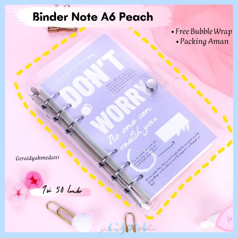 

Binder Note A6 Motif Words