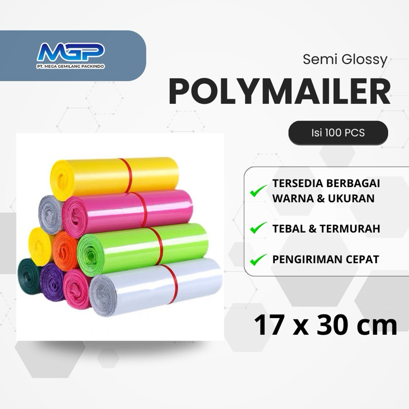 

Packaging Polymailer Semi Glossy, 17 x 30 cm , Tebal & Termurah | Plastik Packing | Plastik Online Shop