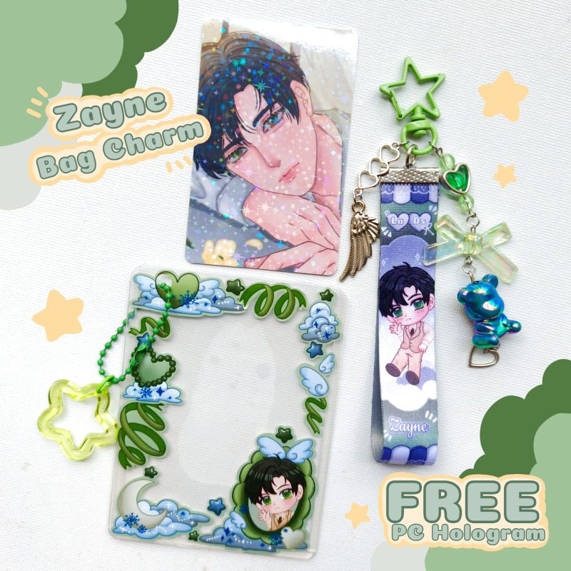 LOVE AND DEEPSPACE BAG CHARM ZAYNE/ LOVE AND DEEPSPACE TOPLOADER ZAYNE/LOVE AND DEEPSPACE KEYCHAIN