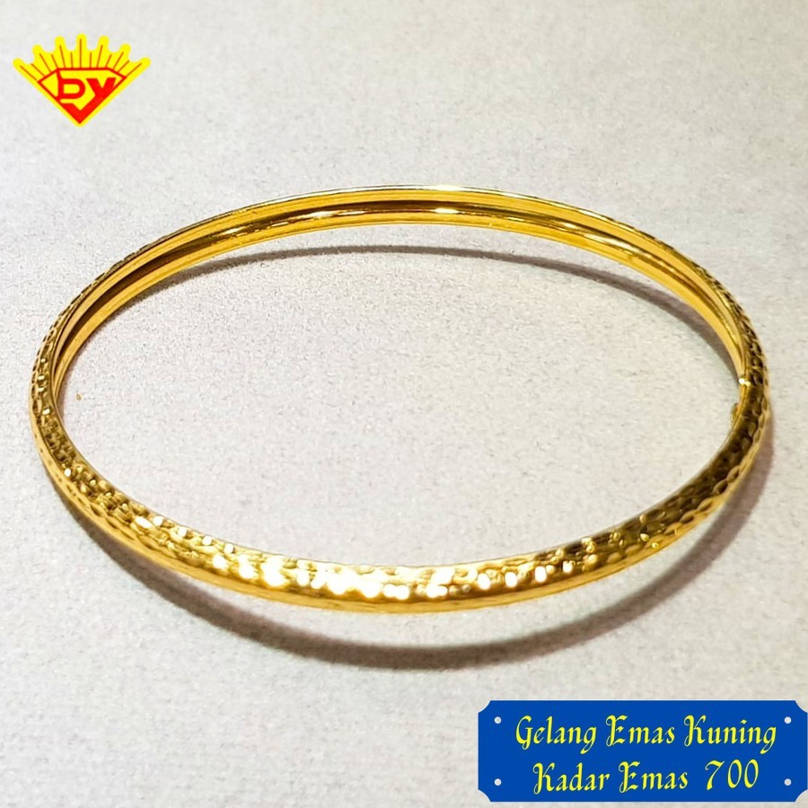 Gelang Emas Kaku Kadar Emas 700